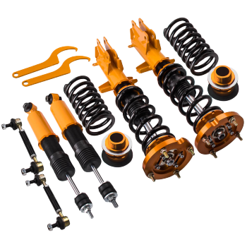 Compatible for FORD Mustang GT SN95 Convertible/Coupe 1994-2004 Coilovers Kits 4 Adjustable Height Mounts Racing lowering kit