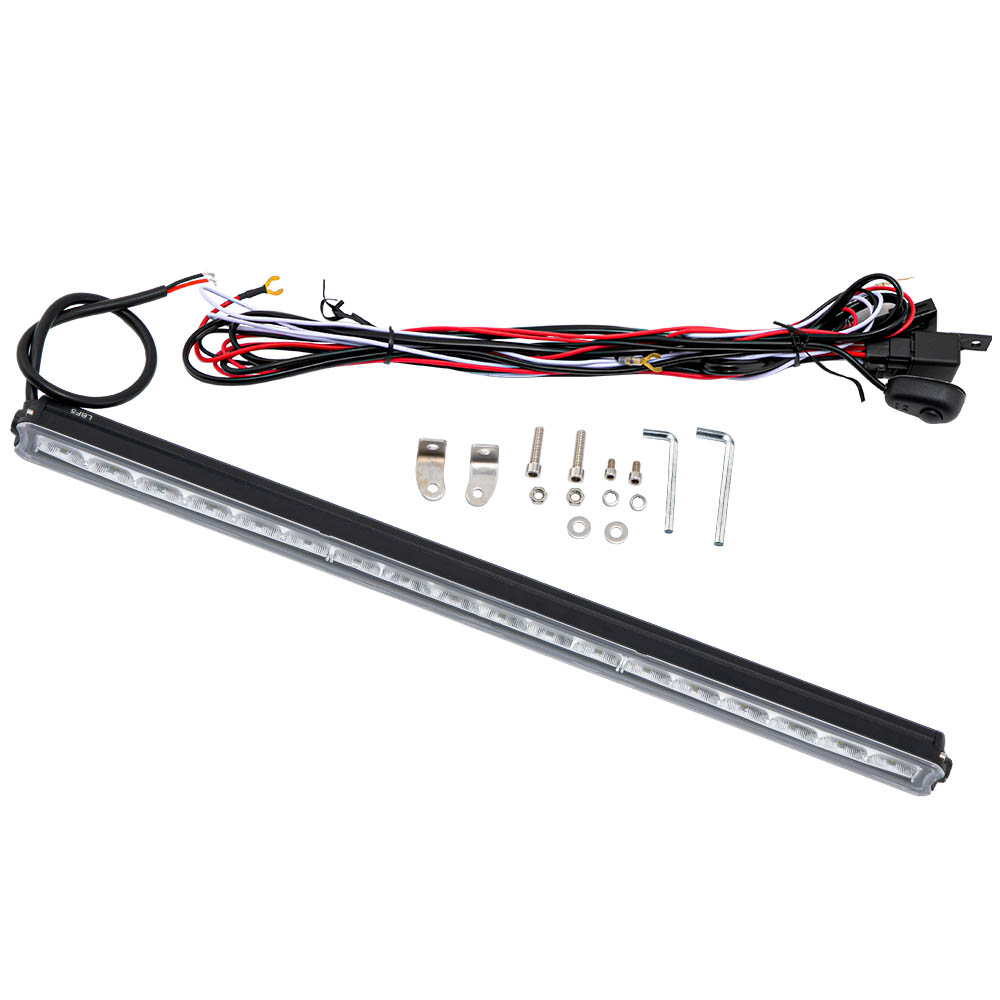 20inch LED Light Bar Spot Flood Beam Super Slim Single Row Lamp Offroad 4WD-image-TSL-20INCH-2