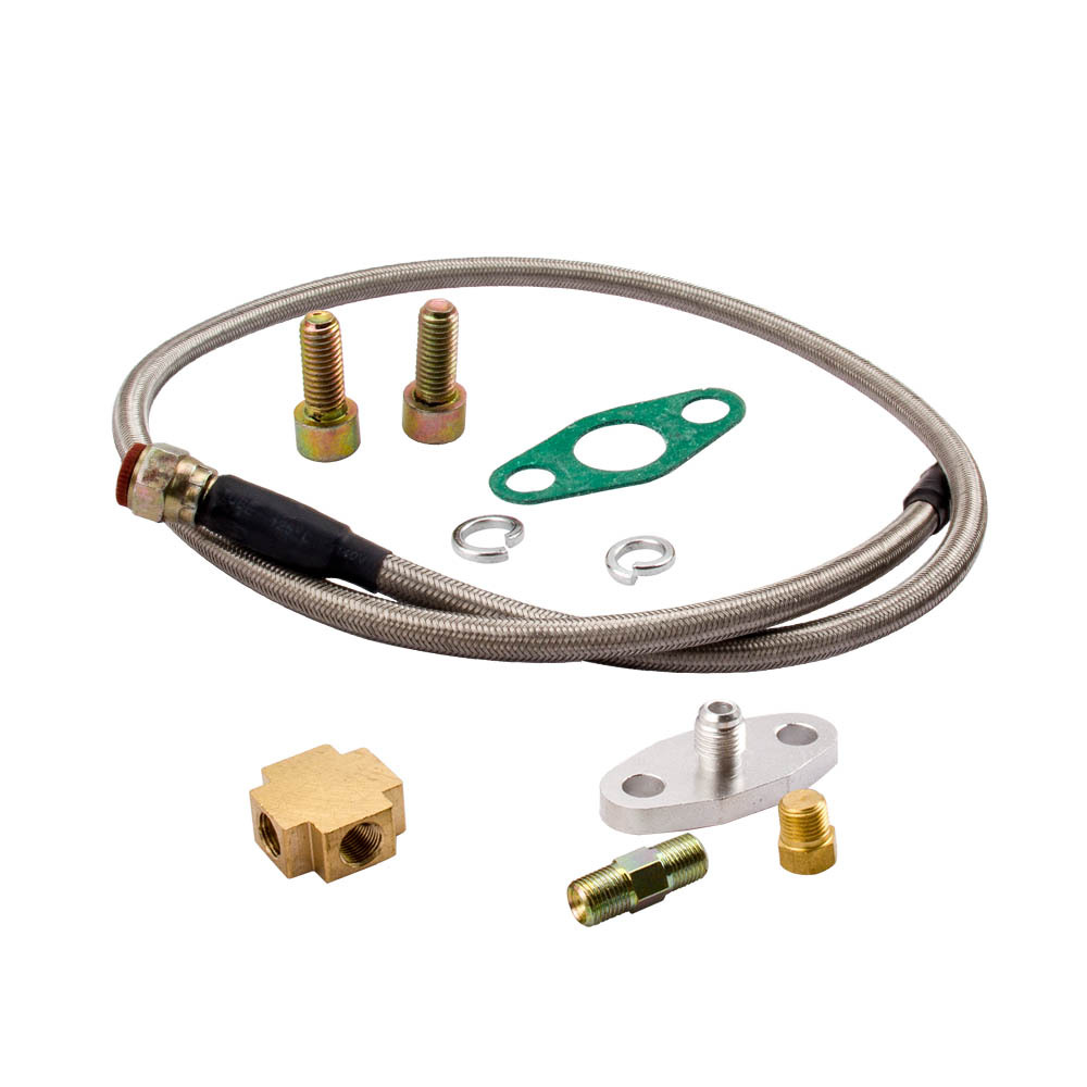 T04E T3 / T4 .63A / R 57 Trim Turbo compatibile per Charger Boost e guarnizioni delle linee di alimentazione dellolio