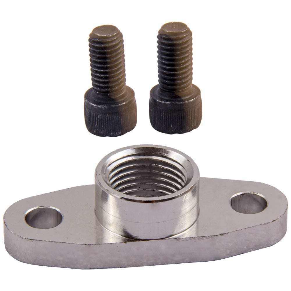 Turbocompresseur pour GT45 T4 V-BAND 78Trim 600 + HP Boost + Ligne de retour dalimentation en huile / vidange dhuile