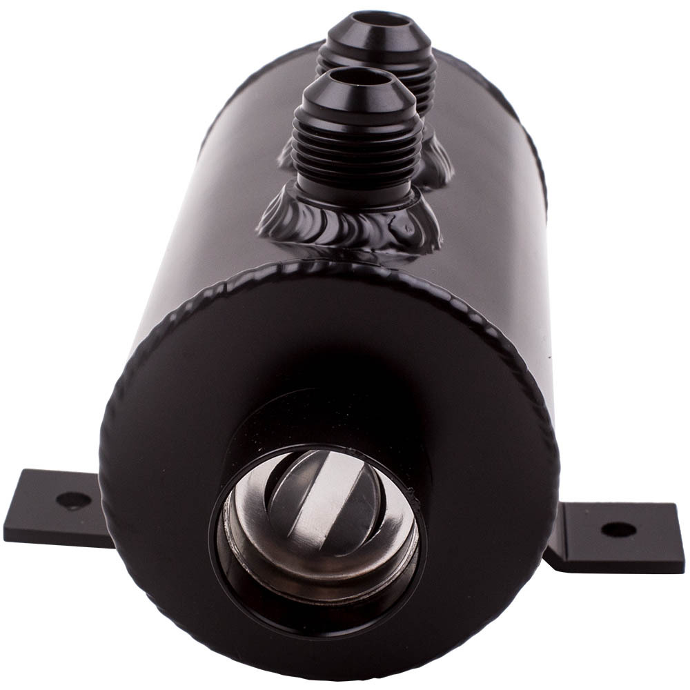 Aluminium Alloy 0.75L Baffled Oil Catch Can Tube Tank -10AN AN10 with Air Filter