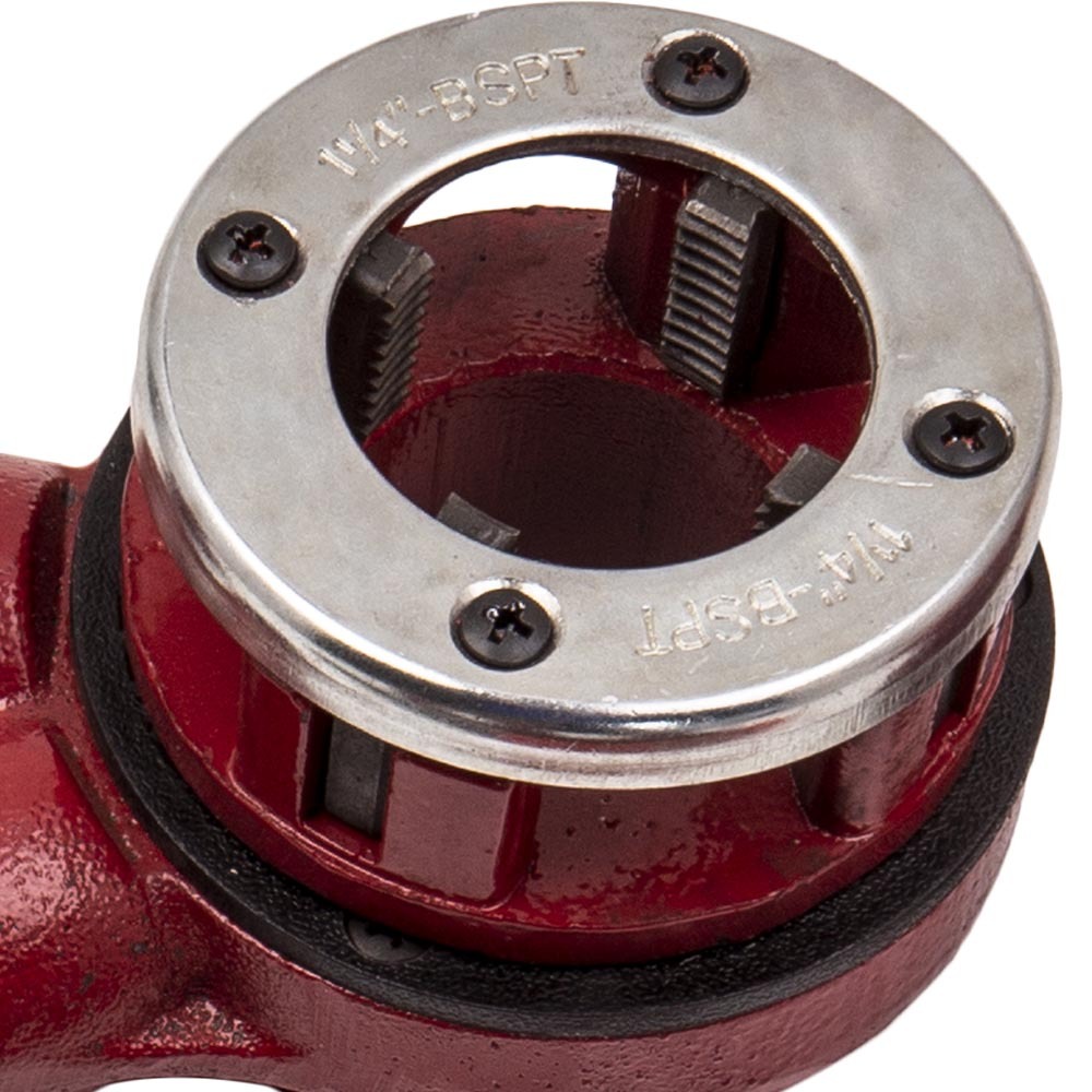 Ensemble doutils de poignée de tête de barre de filetage de filetage de tuyau à cliquet 1/4 3/4 nouveau