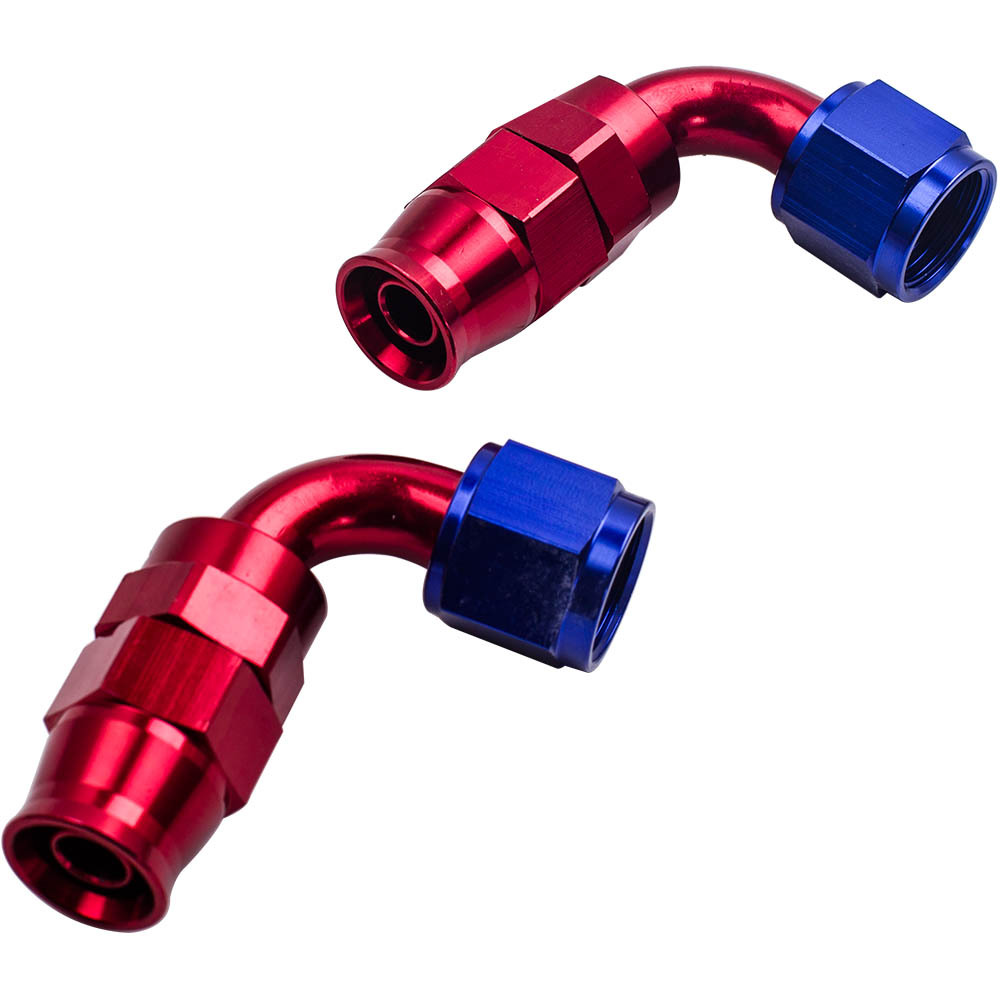 Kit dextrémités de tuyau de ligne dhuile de gazole tressé en acier inoxydable de 20 pi -8AN PTFE