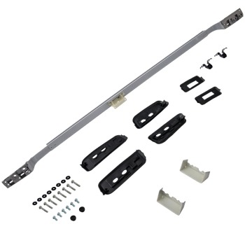 Roof Rack Side Rail Pair 1850mm Silver compatible for Toyota Landcruiser 200 Series