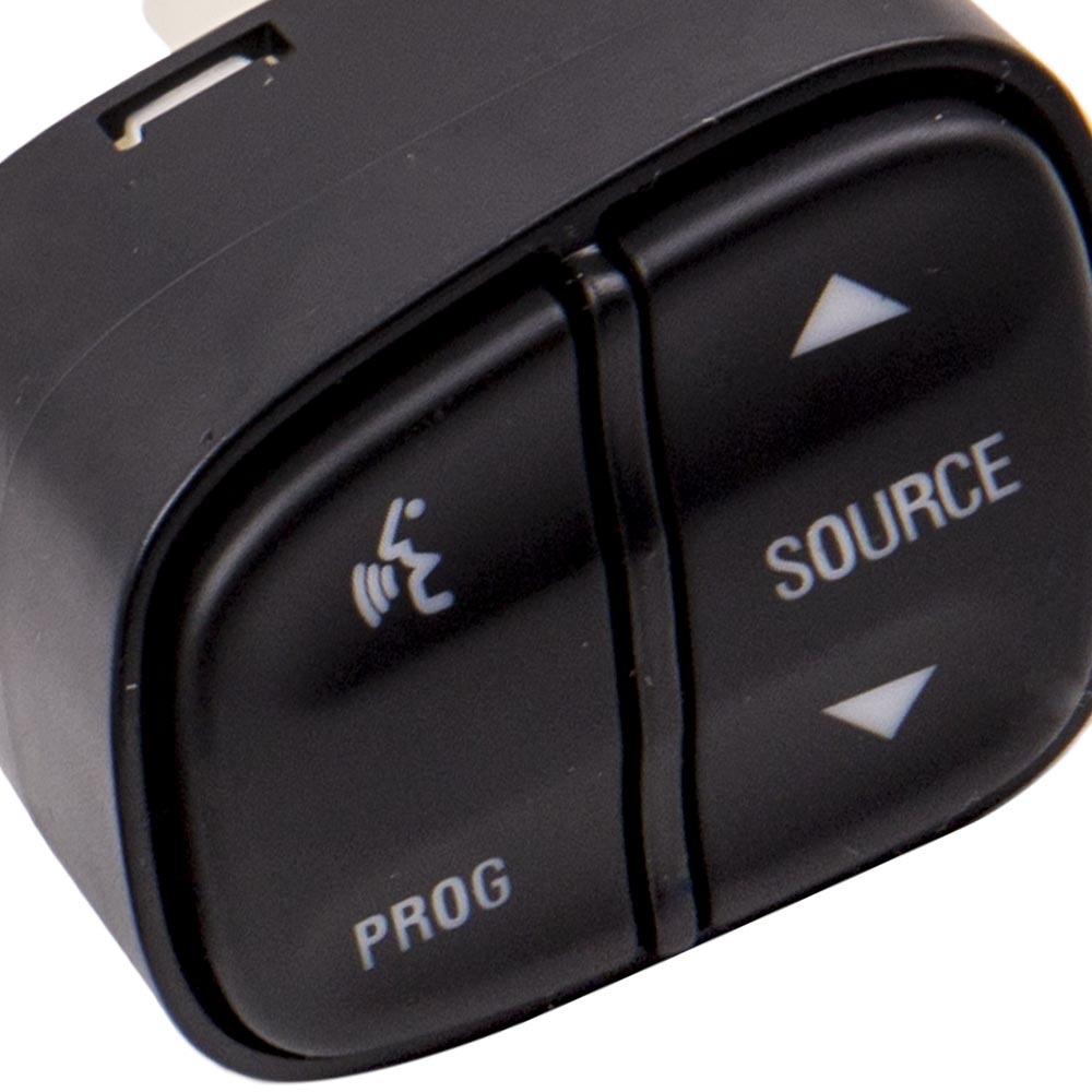 Interruptor de control de volumen de radio de volante de 4 botones compatible para Chevrolet GMC 21997738