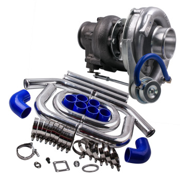 V Band Universal T3 Turbocompressore + 2.5quot; Turbo Intercooler Tubo pipe kit
