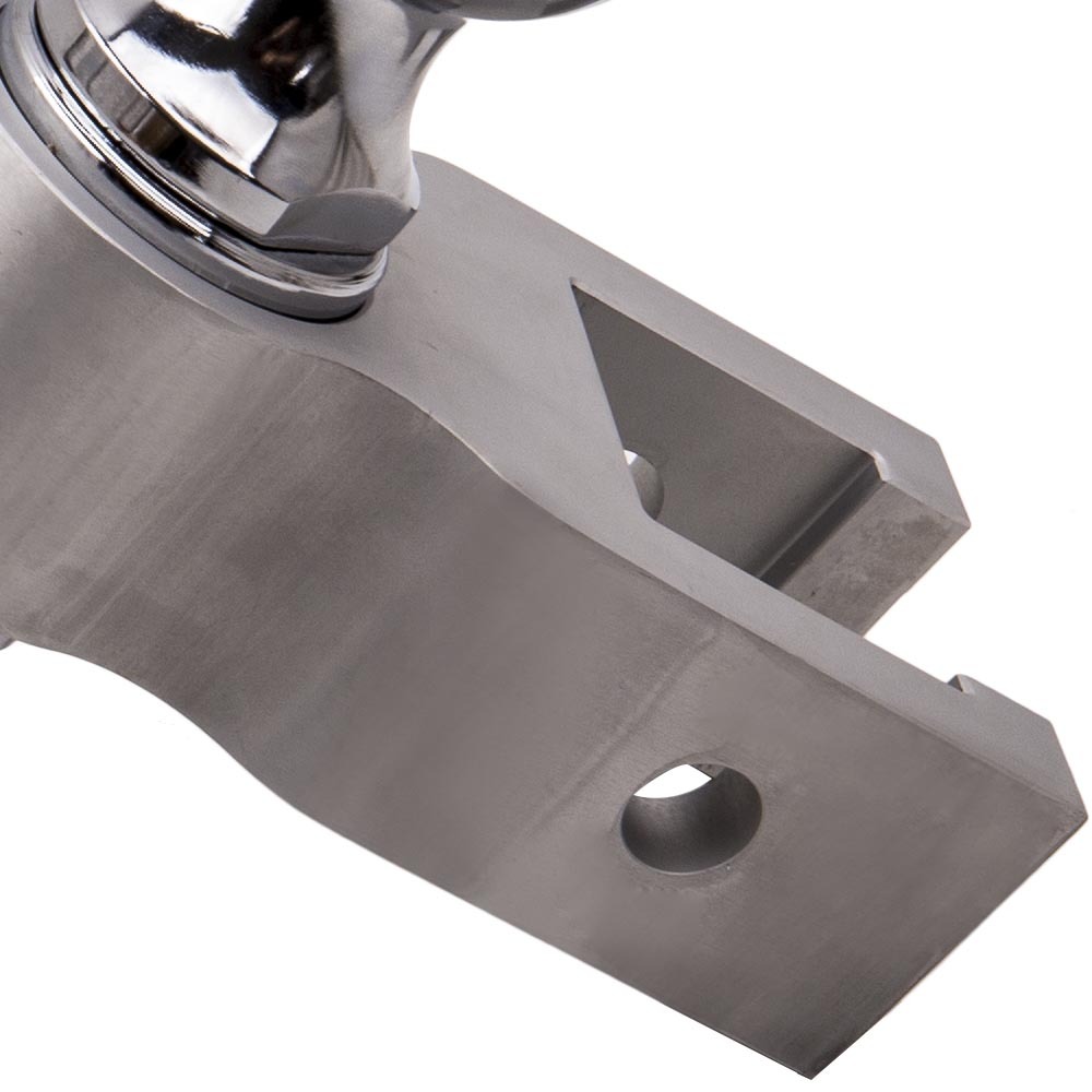 Montaje de bola doble Enganche de 2 "Gancho y cerradura de remolque de remolque de caída de elevación de aluminio ajustable