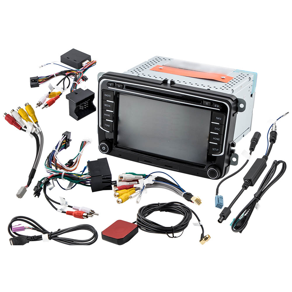 2Din Android DAB Autoradio GPS Navi compatibile per VW Golf 5 6 Passat Touran Caddy EOS CD