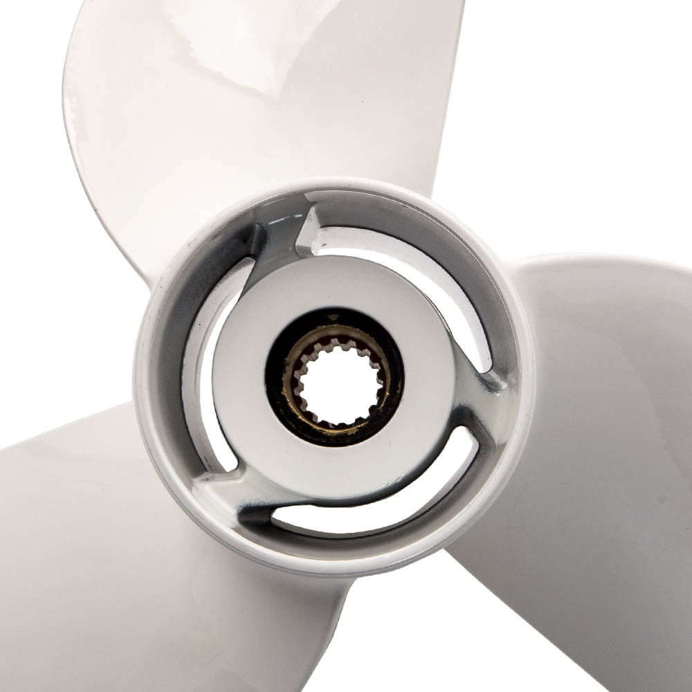 Hélice compatible para Yamaha fueraborda 13 1/2 x 15 K 50-130 CV 15 dientes 75 90 100 CV Nuevo