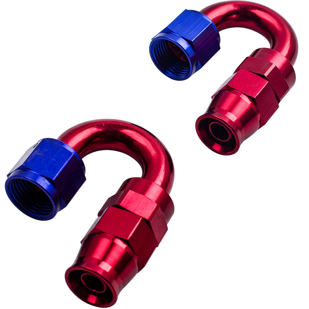 Kit dextrémités de tuyau de ligne dhuile de gazole tressé en acier inoxydable de 20 pi -8AN PTFE