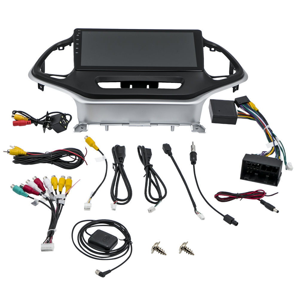 9 Android 9.1 Quad Core Car Radio Non-DVD GPS compatible for Jeep Cherokee 2015-2019 KL