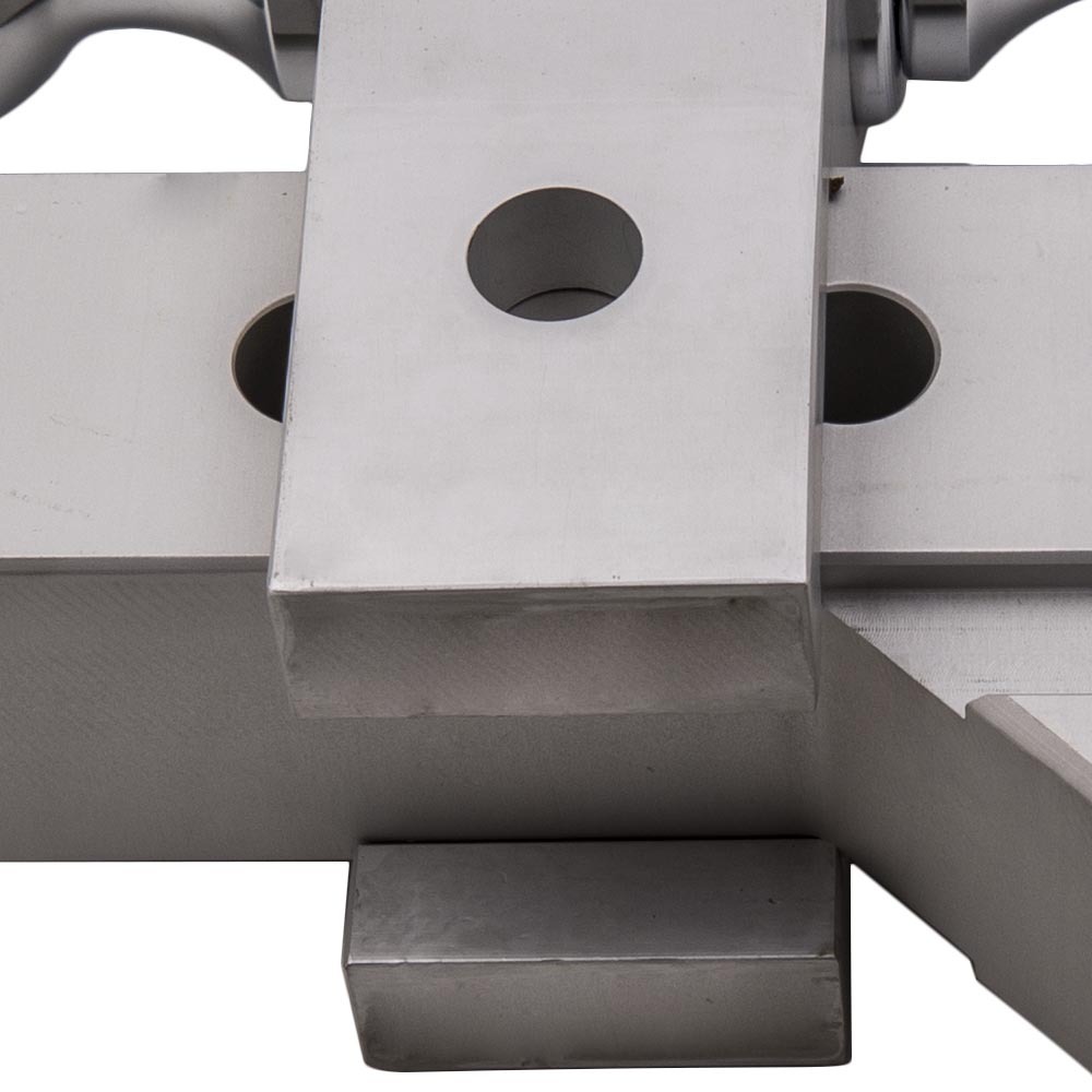 Montaje de bola doble Enganche de 2 "Gancho y cerradura de remolque de remolque de caída de elevación de aluminio ajustable