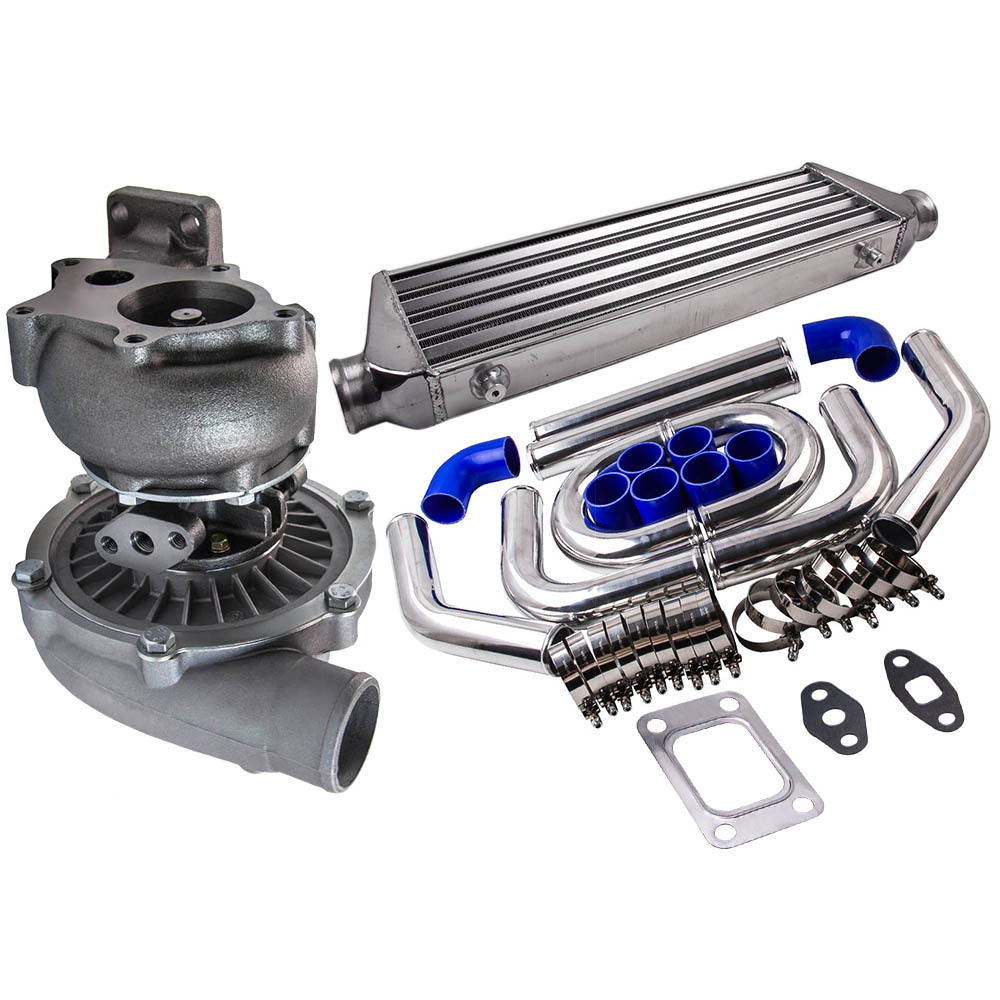 Universal T04E Turbo e 2.5 Tube e Fin Intercooler e Intercooler Piping Pipe Kit