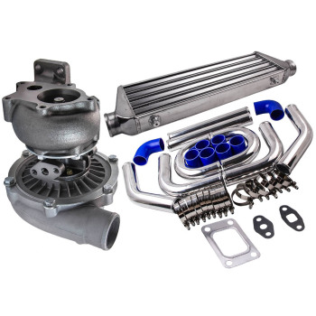 Universal T04E Turbo e 2.5 Tube e Fin Intercooler e Intercooler Piping Pipe Kit