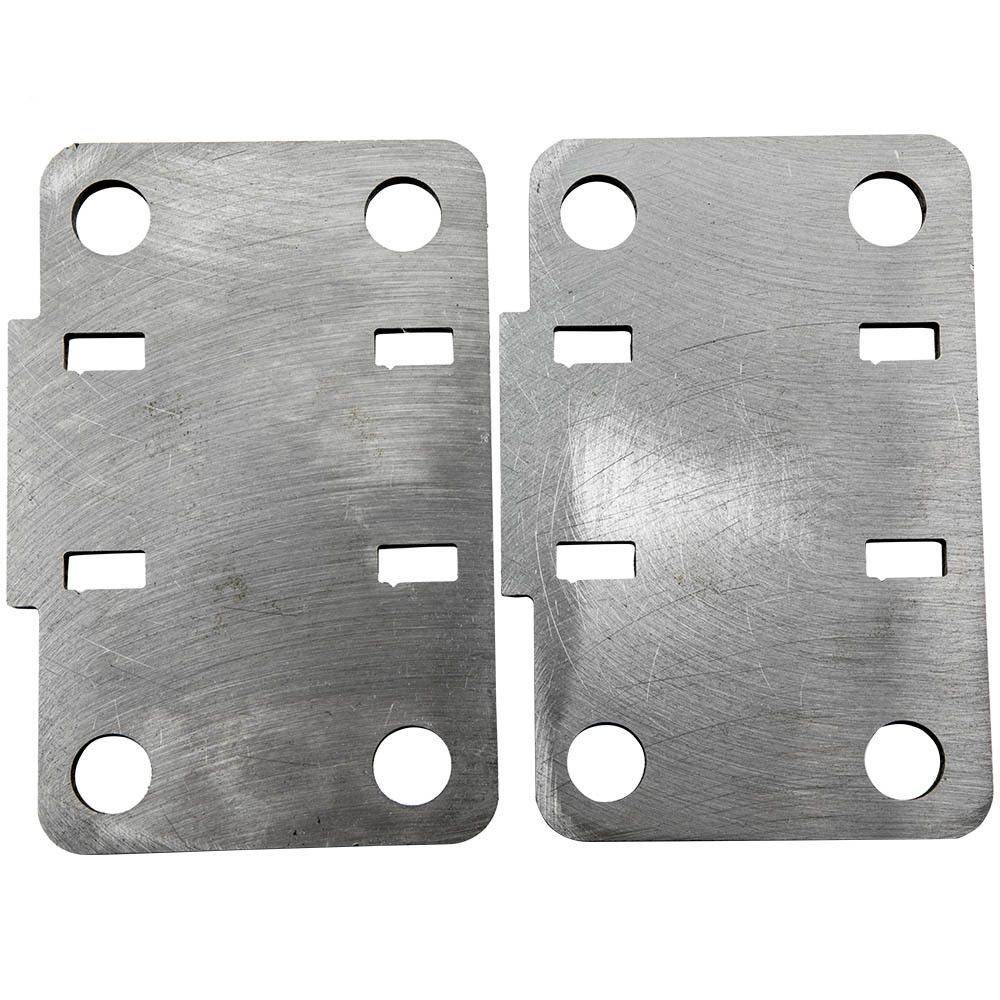 Set of DIY Rear Bumper Brackets Bare Metal Lower compatible for Jeep Cherokee XJ 1986-2001