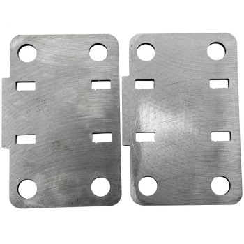 Set of DIY Rear Bumper Brackets Bare Metal Lower compatible for Jeep Cherokee XJ 1986-2001