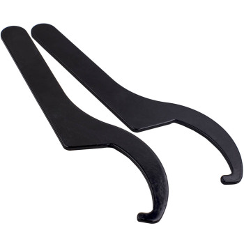 Strumento di regolazione coilovers Chiavi di regolazione del manicotto della molla dellammortizzatore elicoidale Nero