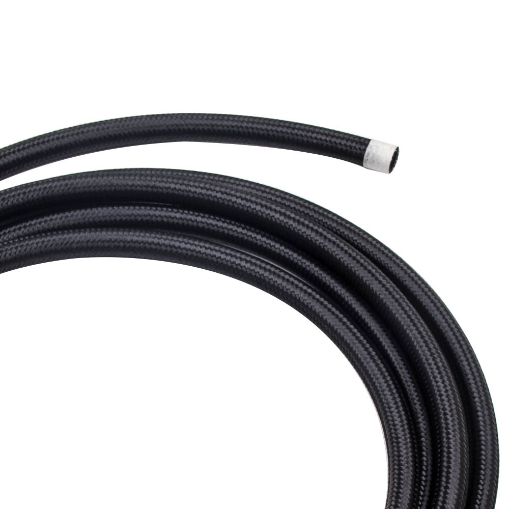 línea aceite gasóleo trenzado de aceite línea de manguera AN8 8AN 16Feet Stee