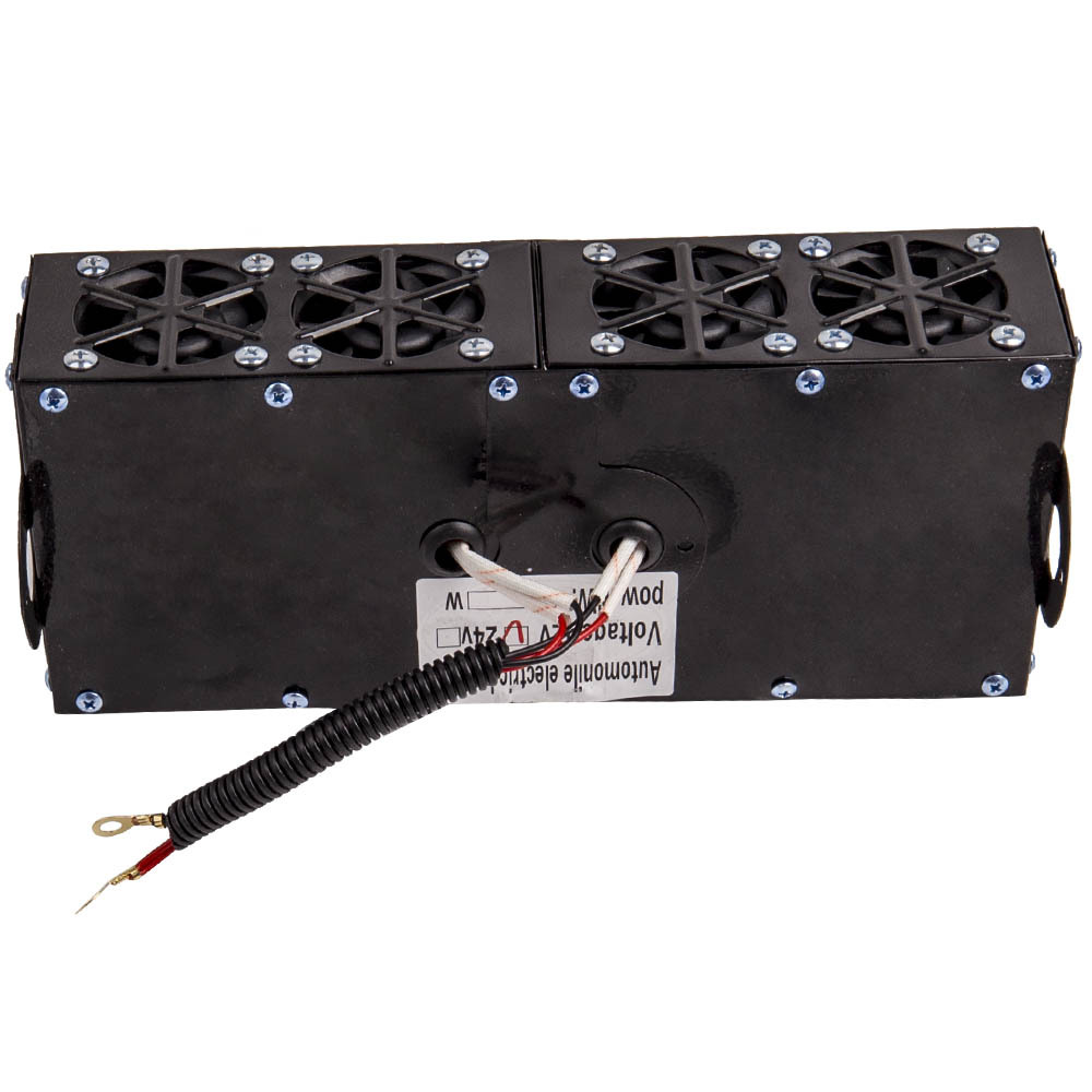 600W/800W Regolabile Nero DC 12V Auto Riscaldatore Sbrinatore Antiappannamento 4 Presa daria