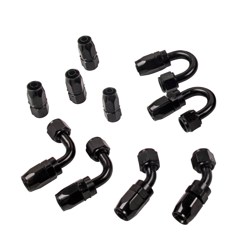 línea aceite gasóleo trenzado de aceite línea de manguera AN8 8AN 16Feet Stee