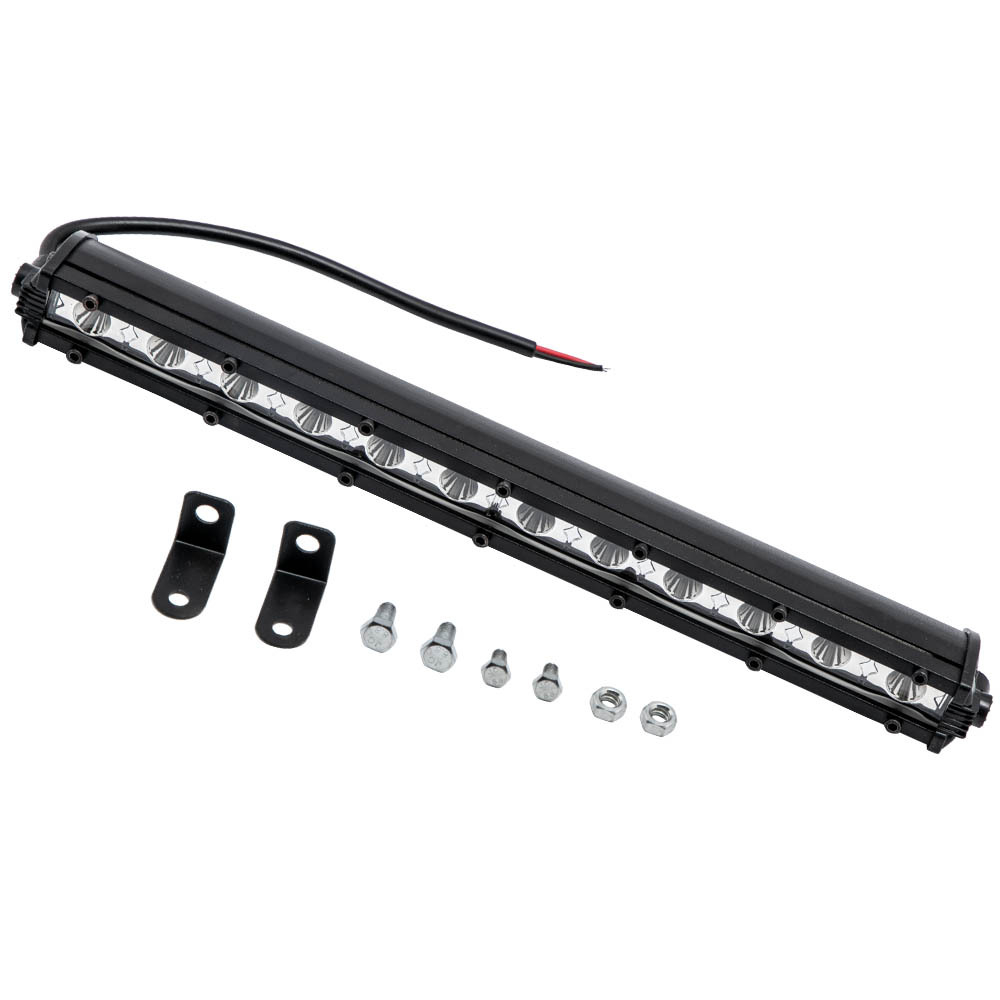 12V 24V LED Work Light Bar Flood Spot Lights Driving Lamps Black for Offroad Car