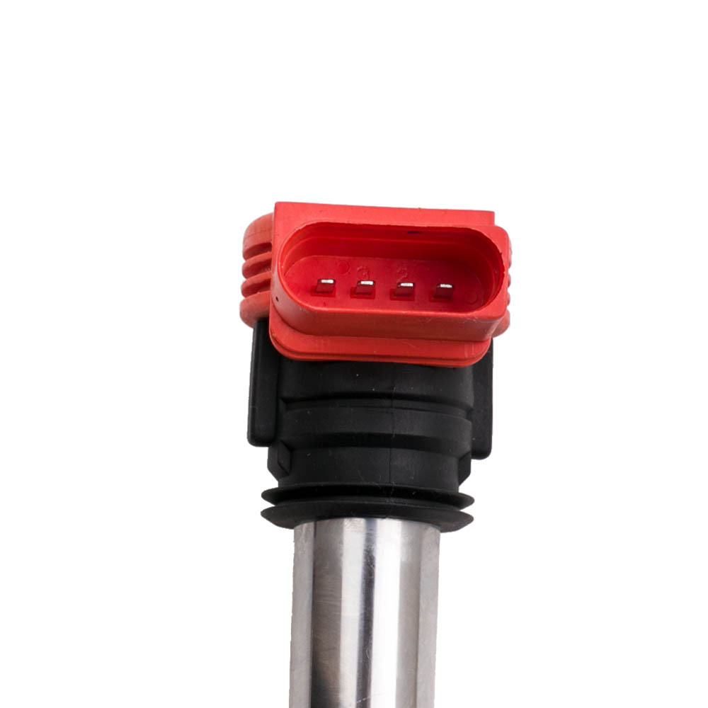 4x Rojo Bobina Pack Set compatible para AUDI R8 2.0 TFSI / 2.0TSI A3 / Compatible para Golf 5 / Leon 06E905115E