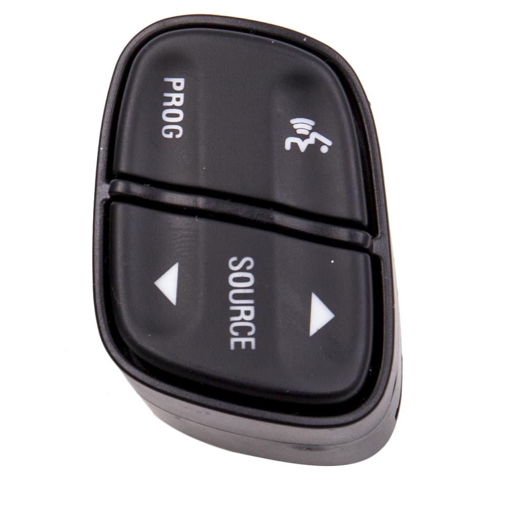 Interruptor de control de volumen de radio de volante de 4 botones compatible para Chevrolet GMC 21997738