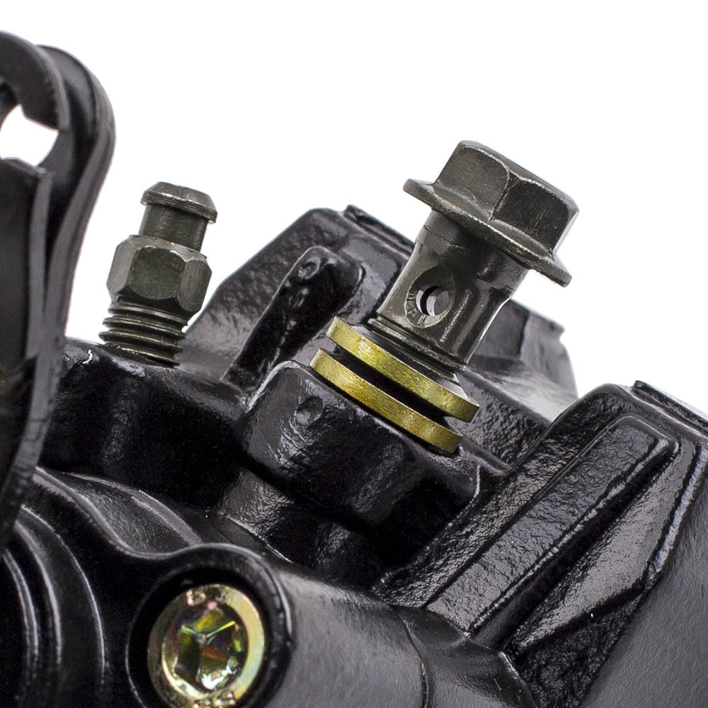 Pinza de freno de mano de freno trasero compatible para Yamaha ATV Banshee 350 Warrior compatible para Raptor Wolverine Blaster con almohadillas