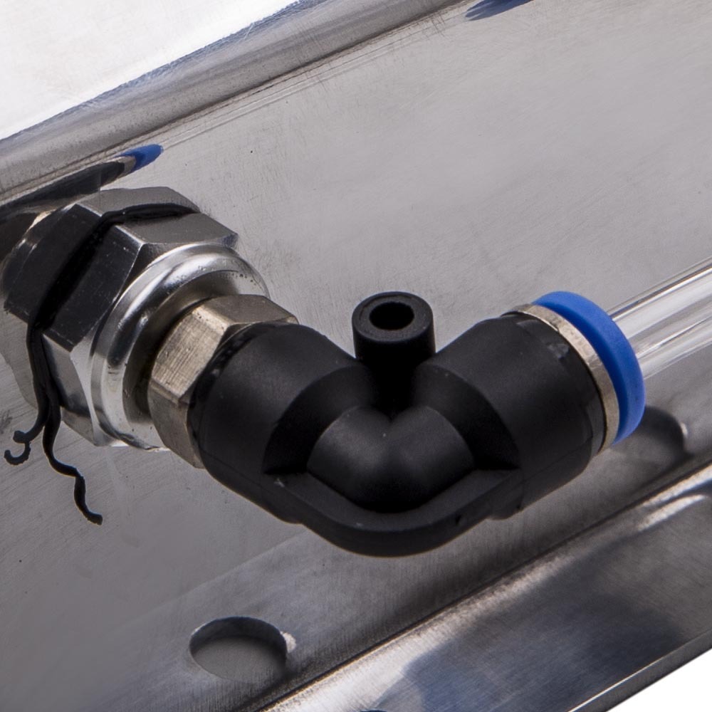 Tanque de recuperación de desbordamiento de refrigerante de radiador de aluminio de 1000 ml Motor universal frío