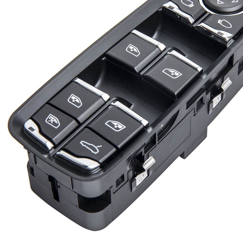 Botón de interruptor de elevalunas delantero izquierdo compatible para Porsche Cayenne Macan 7PP959858