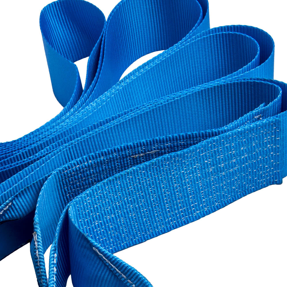 4" x 30' 20000 LBS Recovery Winch Tow Loop Strap 4x4 Rope Chain Towing Tow