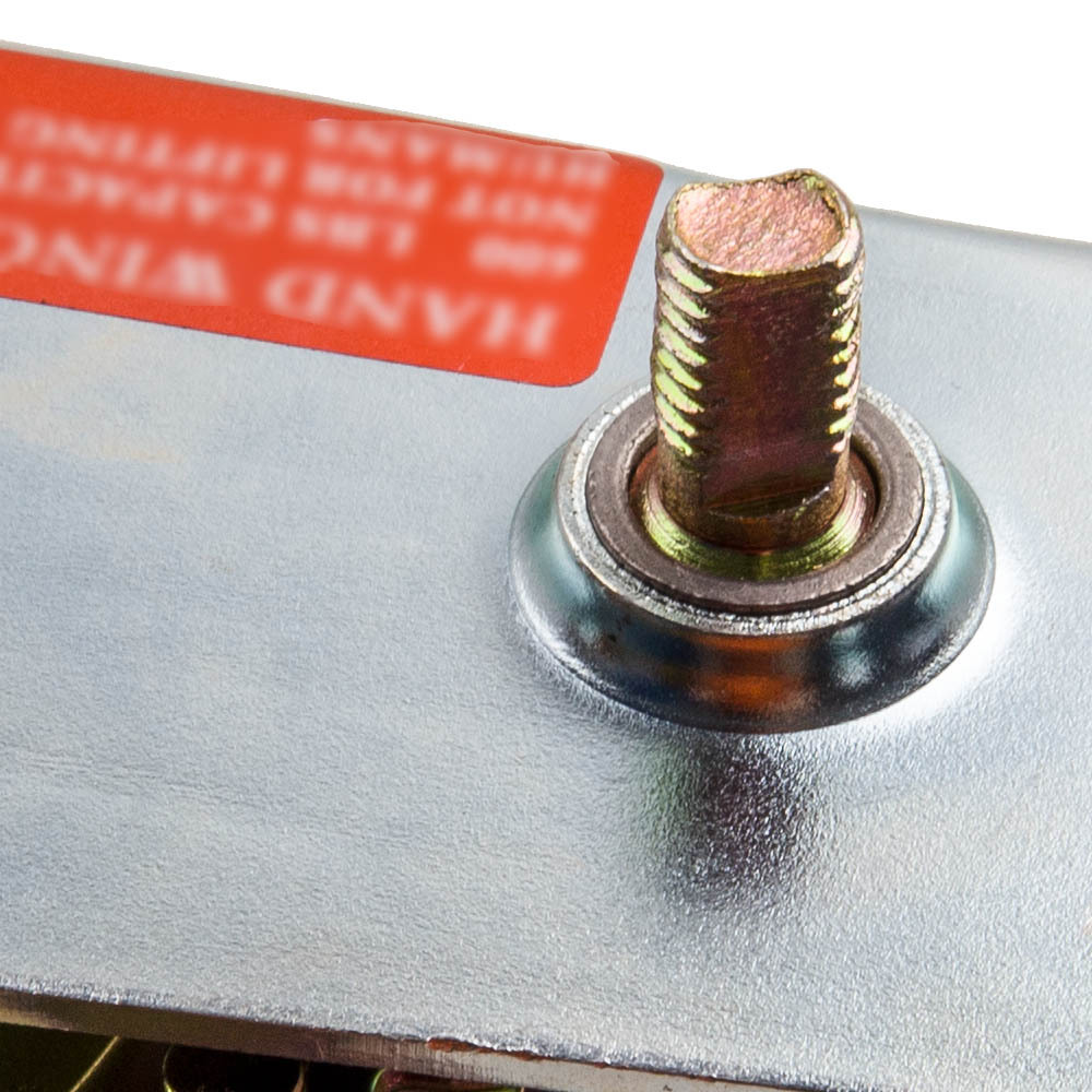 600lbs Hand Winch Hand Crank Strap Gear Winch ATV Boat Trailer Heavy Duty Black