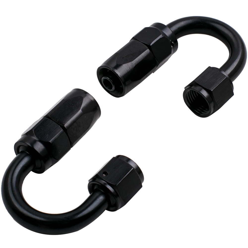 6M 20FT AN6 AN-6 Nylon Steel Braided Oil Fuel Line Hose End Fitting Adaptor Kit