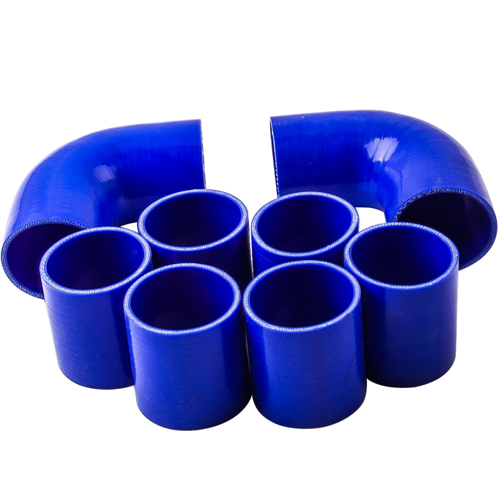 Universal para gt35 turbo turbocompresor refrigerado por agua y kit de tubería de intercooler de 2,5 pulgadas