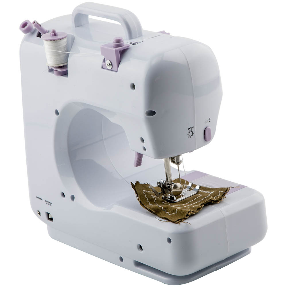Portable Sewing Machine compatible for Mini Electric Household 2 Speed Desktop 12 Stitches