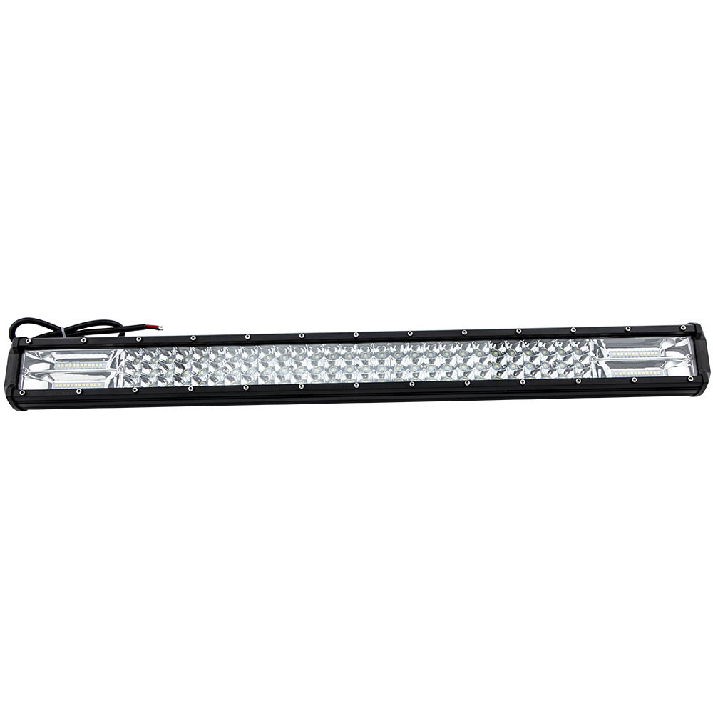 28Inch LED Light Bar Tri Row Flood Spot Combo Offroad Driving Lamp 4WD