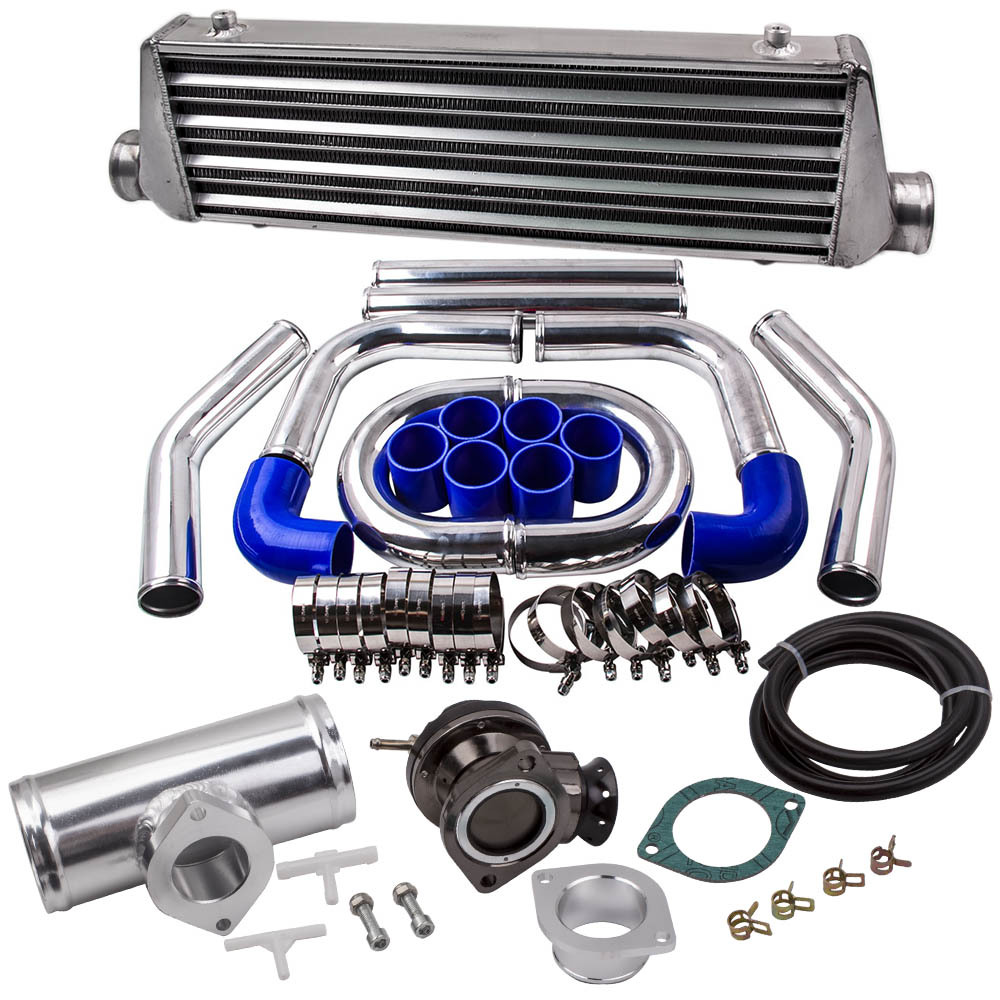 2.5 Universal Front Mount Intercooler 550x180x65mm + Piping Kit Blow Off Valve