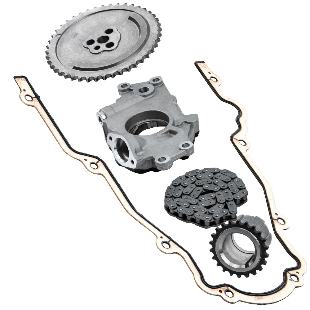 Timing Chain Kit Cover Gasket Oil Pump compatible for Cadillac Compatible for Buick Compatible for GMC 4.8 5.3 6.0 03-07