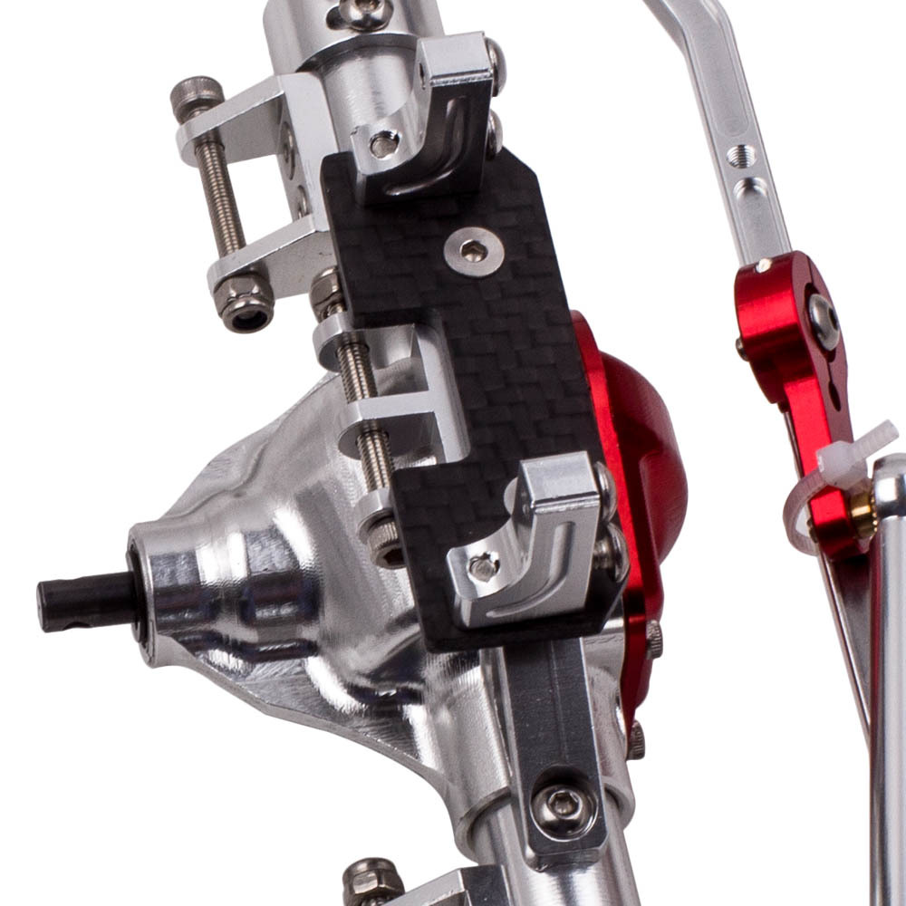 Piezas completas de ensamblaje del eje trasero delantero de aleación para Axial SCX10 RC4WD D90 1/10 RC