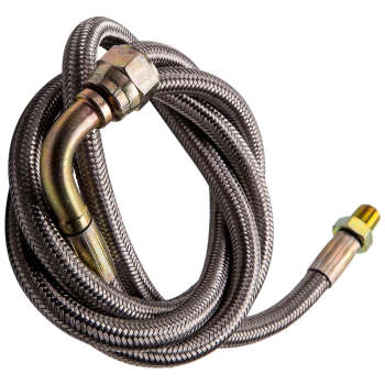 50 Braided Stainless Turbo Charge 1/8 Npt Oil Feed Line Fit T3 T3/T4 T4 T70