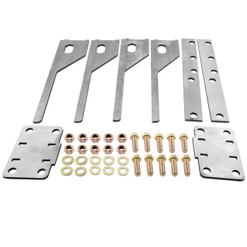 Set of DIY Rear Bumper Brackets Bare Metal Lower compatible for Jeep Cherokee XJ 1986-2001