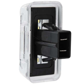 2Pc compatible for White LED Licence Number Plate Light compatible for Ford Transit Tourneo Connect 85-14