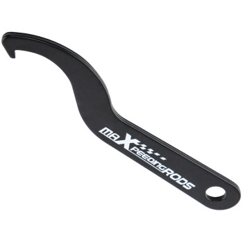 2x Llave inglesa de acero de ajuste de acero para rendimiento Coilovers negro