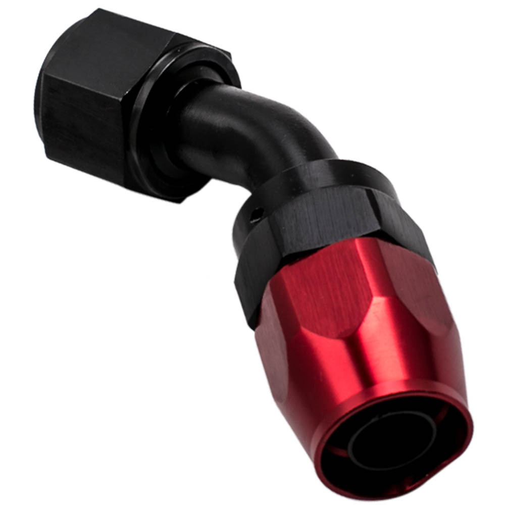 Hose End Adapter et AN10 Stainless Steel Braided Oil Fuel Line 5M 45° 0.80quot;