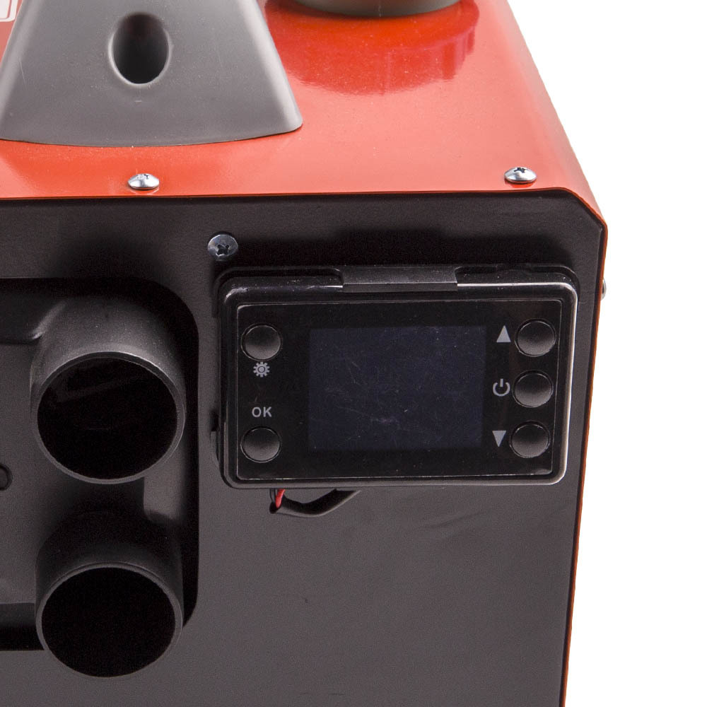 Diesel Heater LCD Remote 1KW-5KW 12V diesel heater for Van Lorry MotorHomes Car Caravan 4-Hole Red