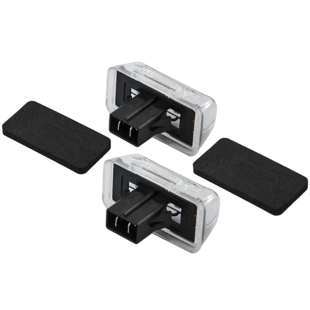 2Pc compatible for White LED Licence Number Plate Light compatible for Ford Transit Tourneo Connect 85-14
