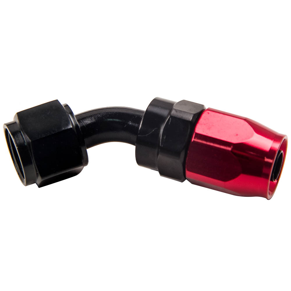 Línea de manguera de combustible de aceite trenzada de acero inoxidable AN8 5M y kit de extremo de conexión giratoria