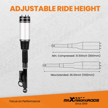 Pair Rear Airmatic Steering Shock Strut compatible for Mercedes S Class W220 220320501388