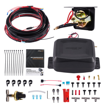 12V Luftfederung Kompressor Controller Kit + Niederdrucksensor for Vans Pickups