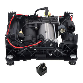 Air Suspension Compressor + Bracket + Relay compatible for Range Rover MK III 3 2002-2012